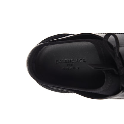 Balenciaga Mesh Calfskin Neoprene Suede Mens Race Runner Sneakers 44 Black 6 of 8