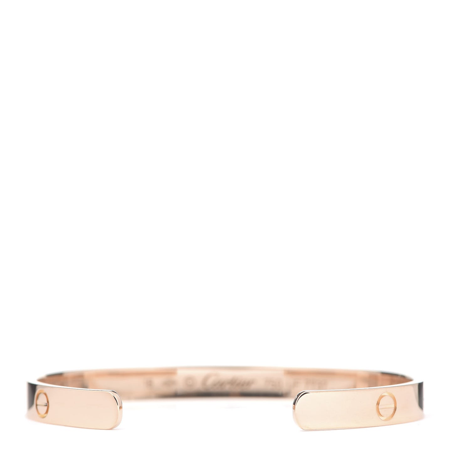 18K Pink Gold LOVE Cuff Bracelet 18