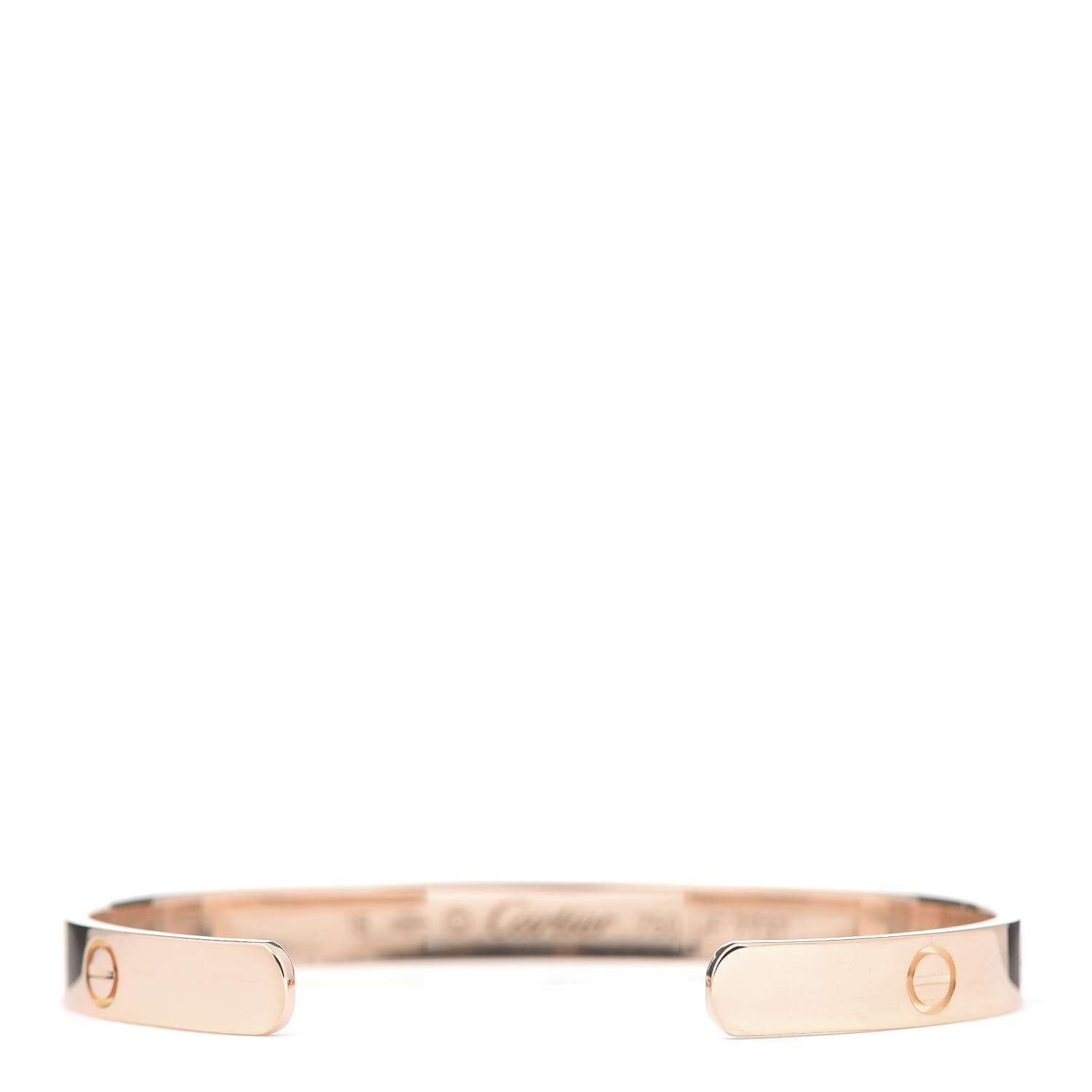 Cartier 18K Pink Gold LOVE Cuff Bracelet 18 3 of 4