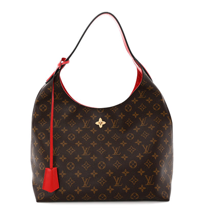 Louis Vuitton Monogram Flower Hobo Coquelicot 1 of 9