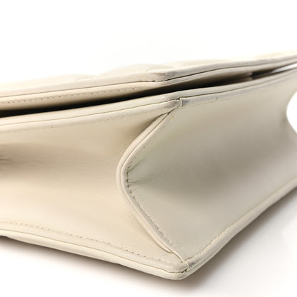 Christian Dior Ultra Matte Calfskin Small Diorama Flap Bag White 9 of 10