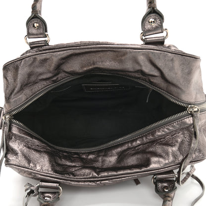 Balenciaga Agneau Classic Hardware Box Bag Metallic 5 of 9