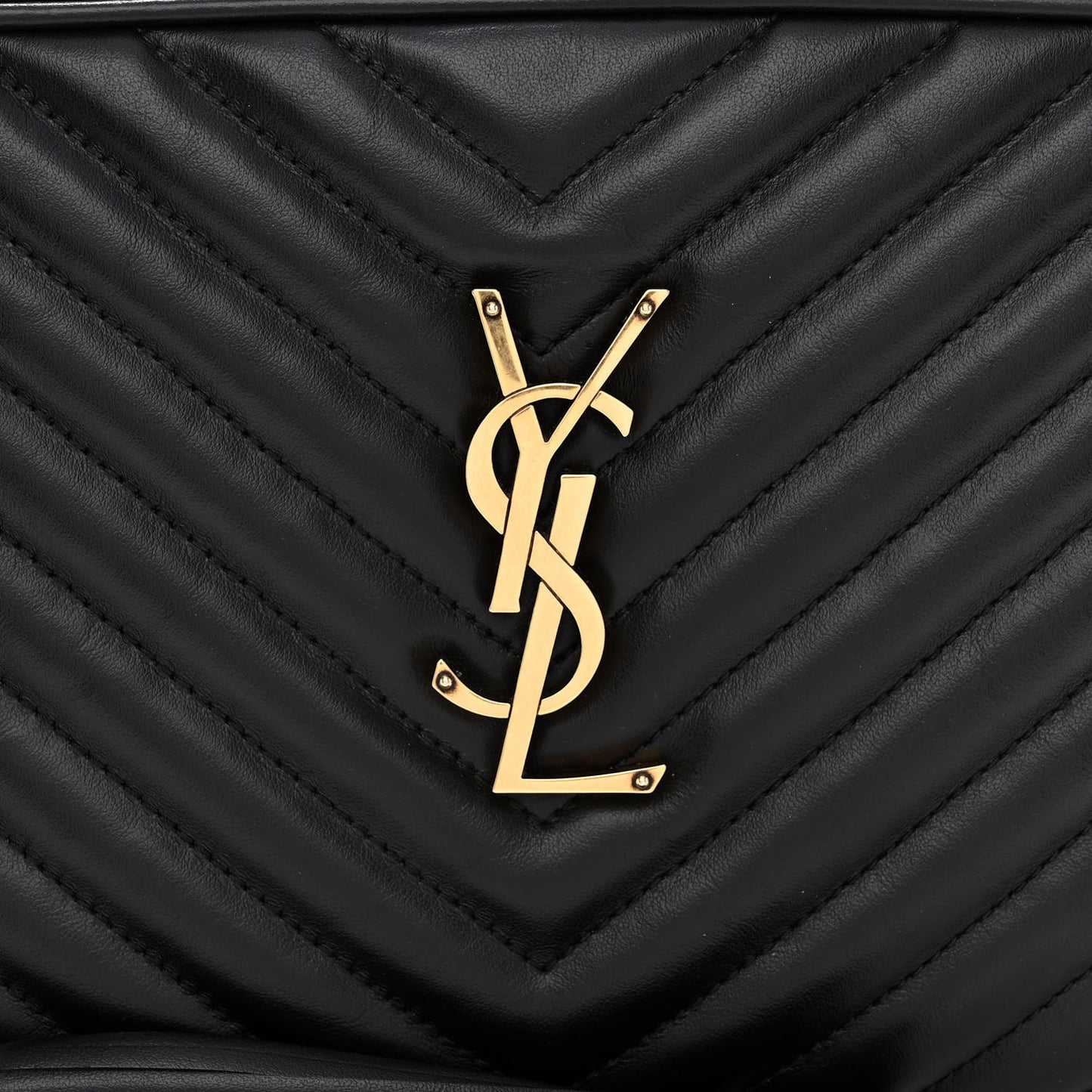 Calfskin Matelasse Monogram Lou Camera Bag Black