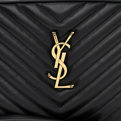 Saint Laurent Calfskin Matelasse Monogram Lou Camera Bag Black 8 of 11