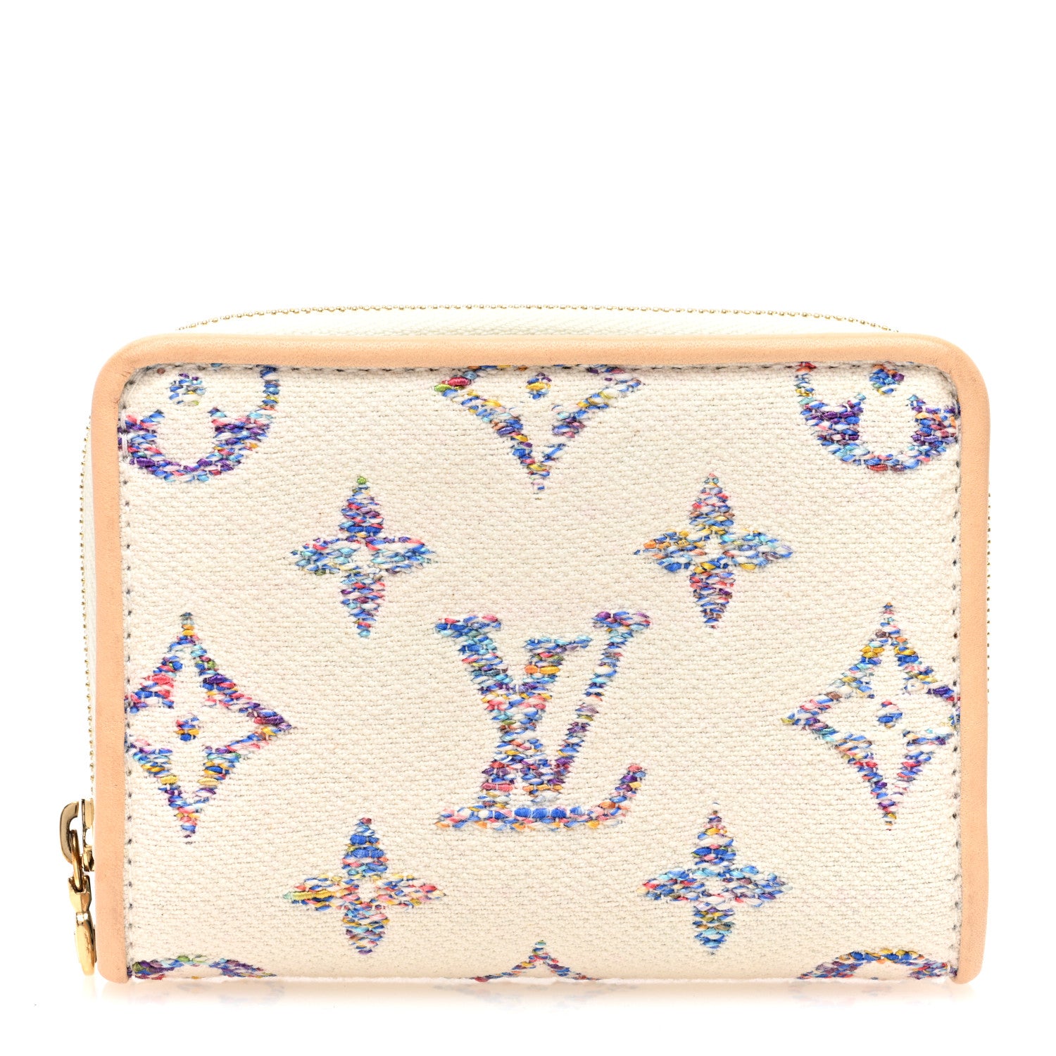 Louis Vuitton Monogram Jacquard Lou Wallet White 1 of 8