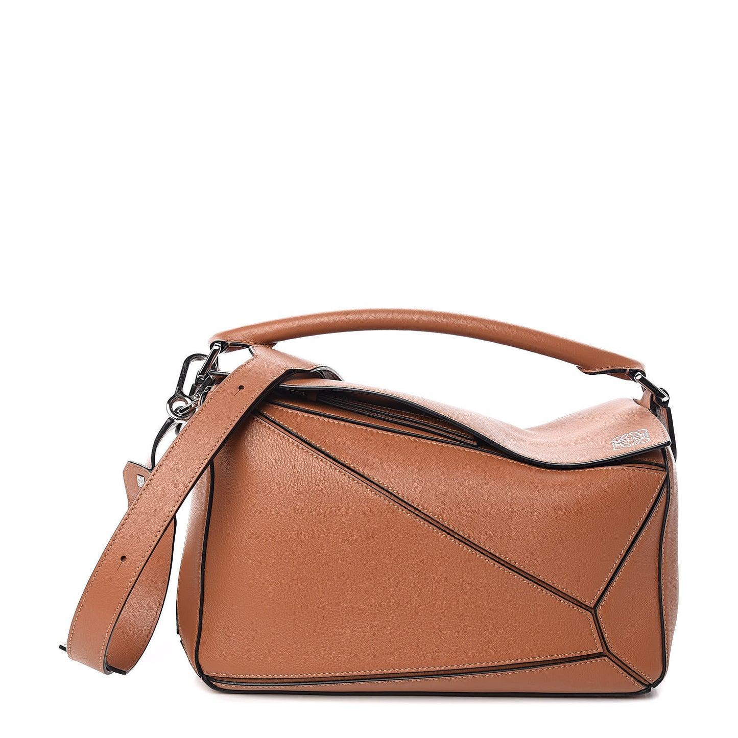 Calfskin Medium Puzzle Bag Tan