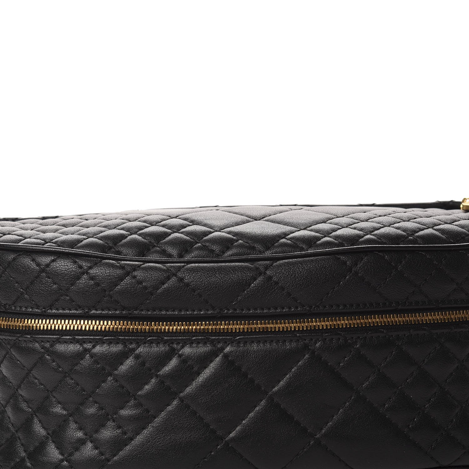 Versace Calfskin Quilted Icon Belt Bag Black 9 of 9
