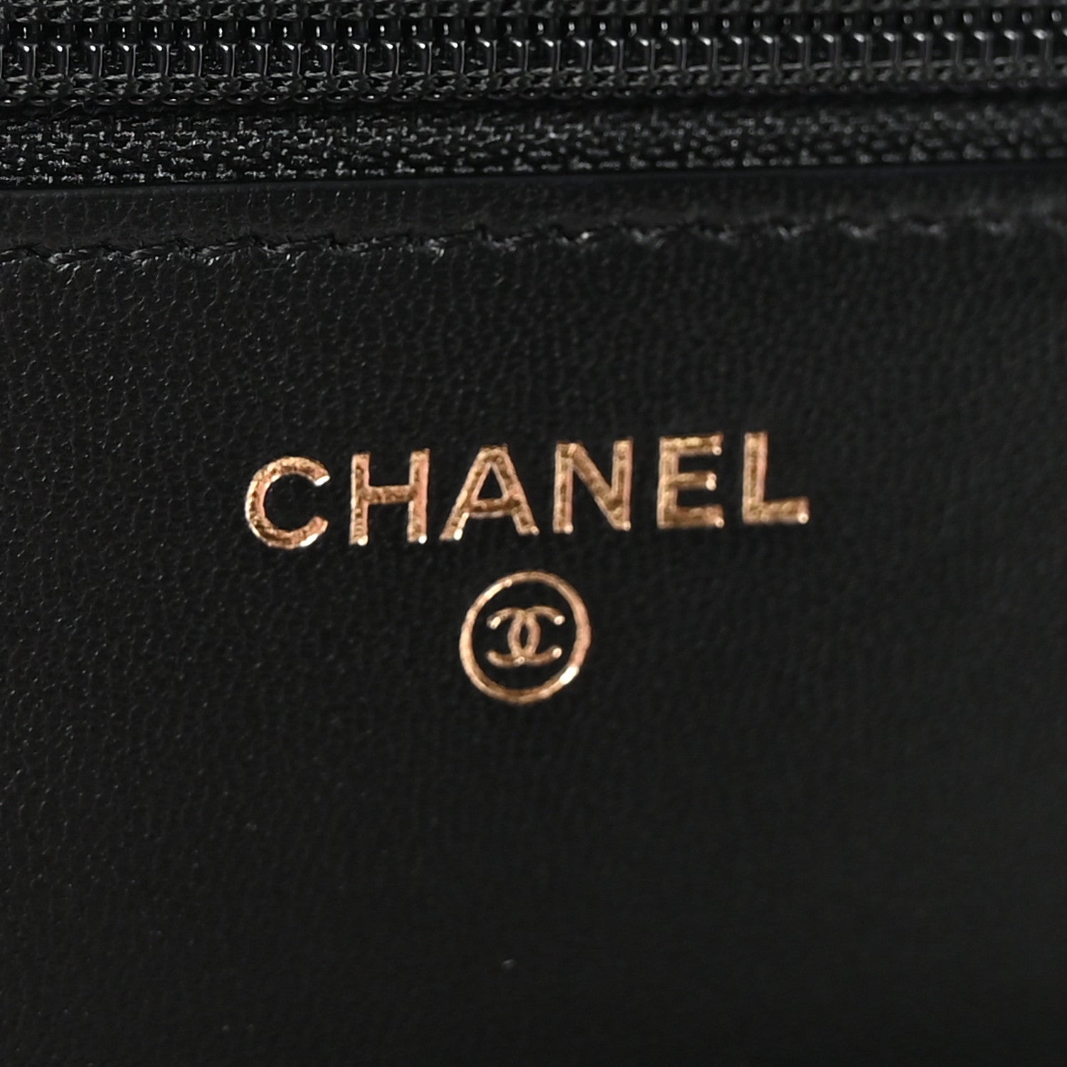 Chanel Lambskin Quilted Pearl Crown Wallet On Chain WOC Black 6 of 12