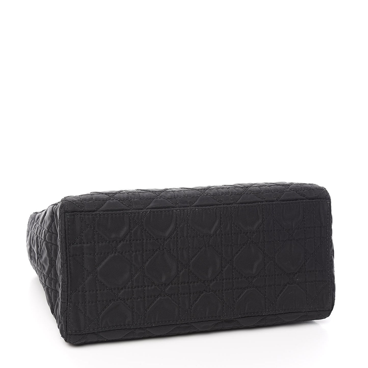 Nylon Cannage Medium Lady Dior Black
