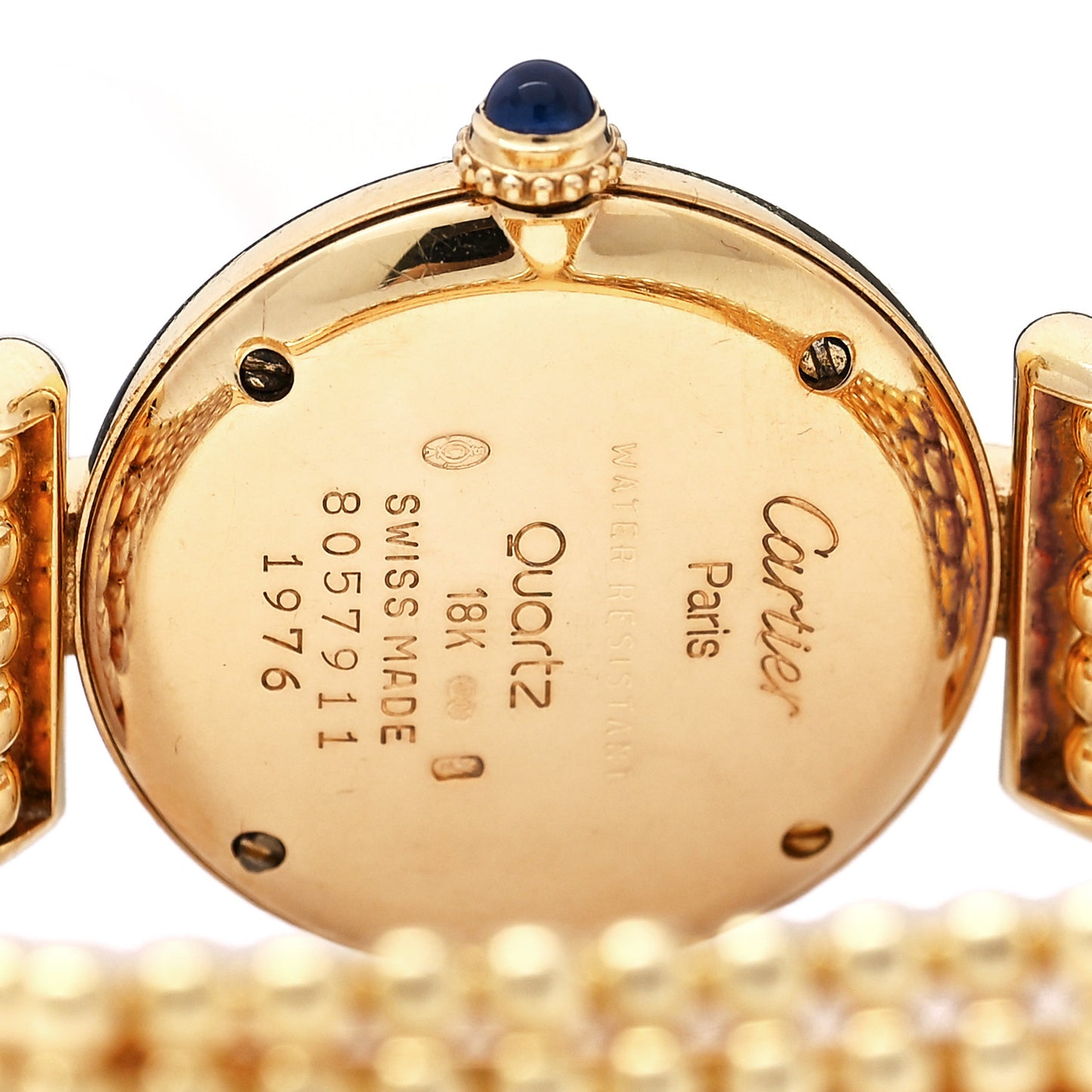 18K Yellow Gold 24mm Must de Colisee Quartz Watch