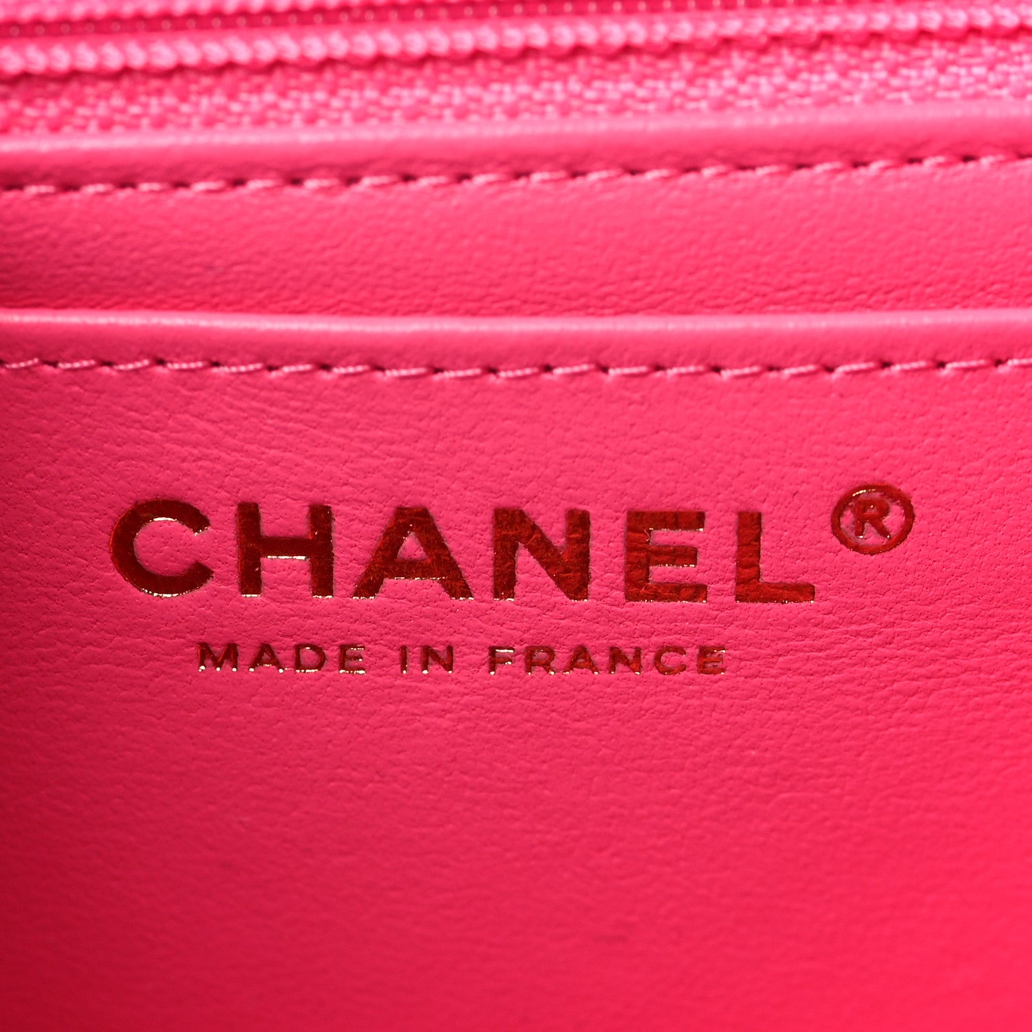 Chanel Wool Tweed Quilted Mini Rectangular Flap Dark Pink Fuchsia 6 of 8
