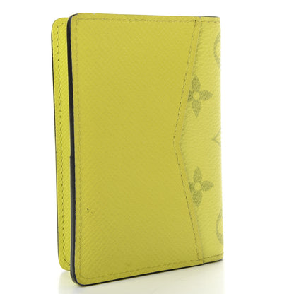Louis Vuitton Monogram Taiga Pocket Organizer Yellow 3 of 7