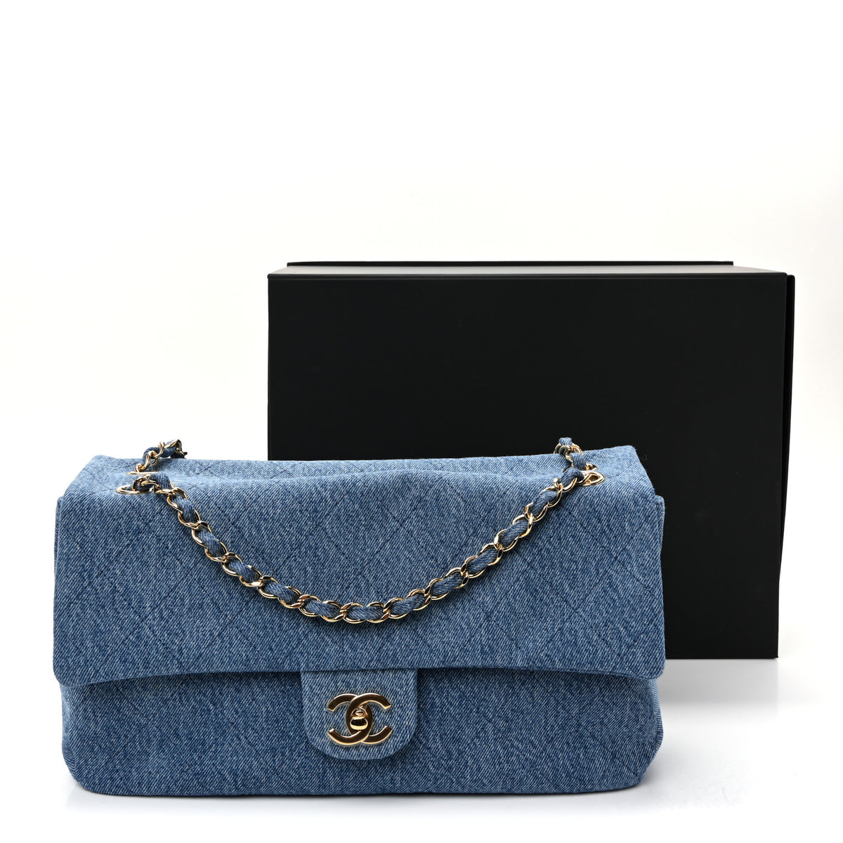 Chanel Denim Small Souplissimo Maxi Flap Blue 11 of 11