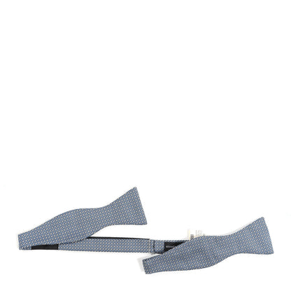 Hermes Silk Twilly Alter Ego Etc Bow Tie Marine Azur White 1 of 5