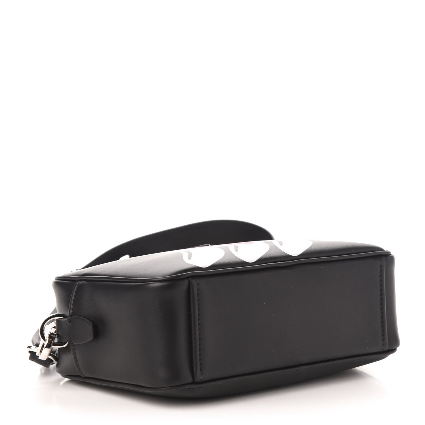 City Calf Banana Print Camera Bag Black Fuchsia
