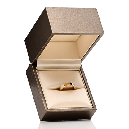 Bulgari 18K Yellow Gold Logo Band Ring 50 5.25 5 of 5