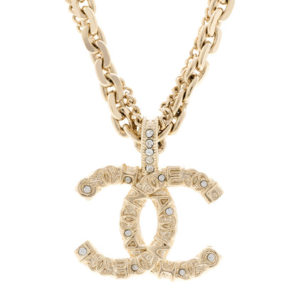 Chanel Crystal CC Multi Strand Chain Necklace Gold 4 of 6
