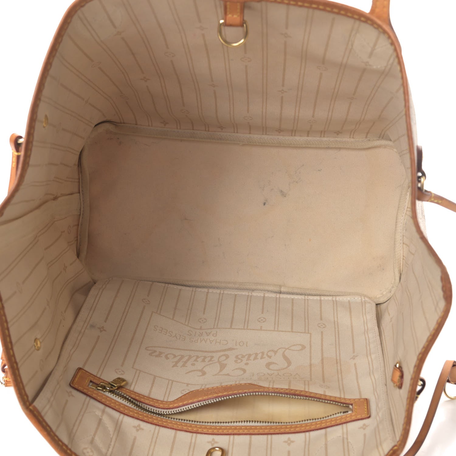 Louis Vuitton Damier Azur Neverfull MM 4 of 4