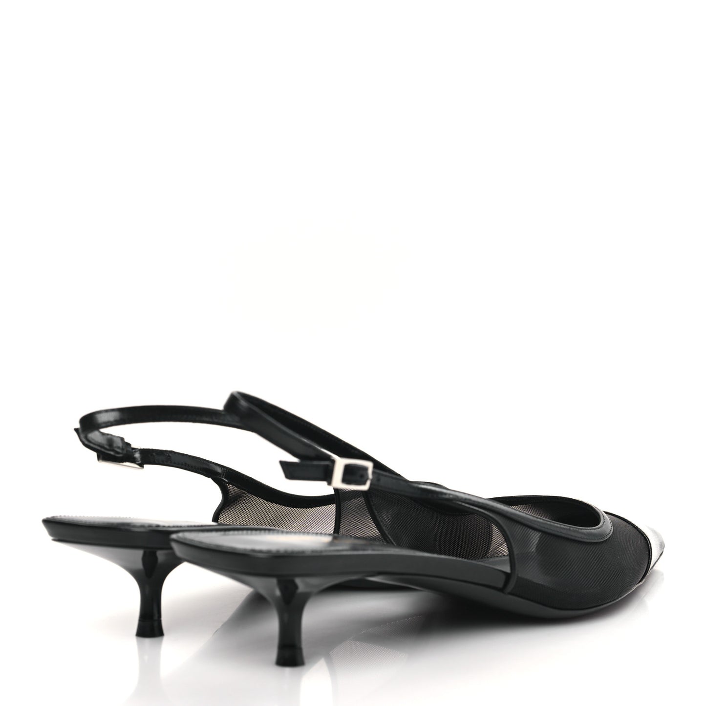 Mesh Oxalis Slingback 30 Pumps 39.5 Black