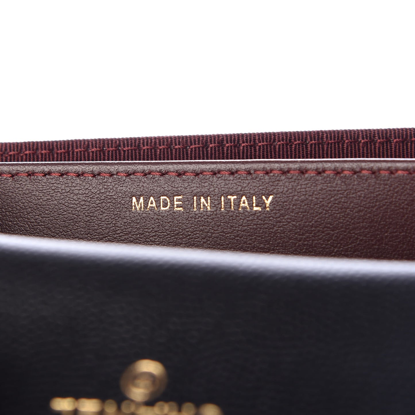 Caviar Quilted Flap Card Holder Wallet Black