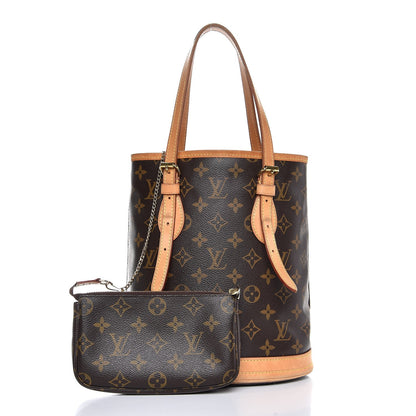 Louis Vuitton Monogram Petit Bucket 23 1 of 10