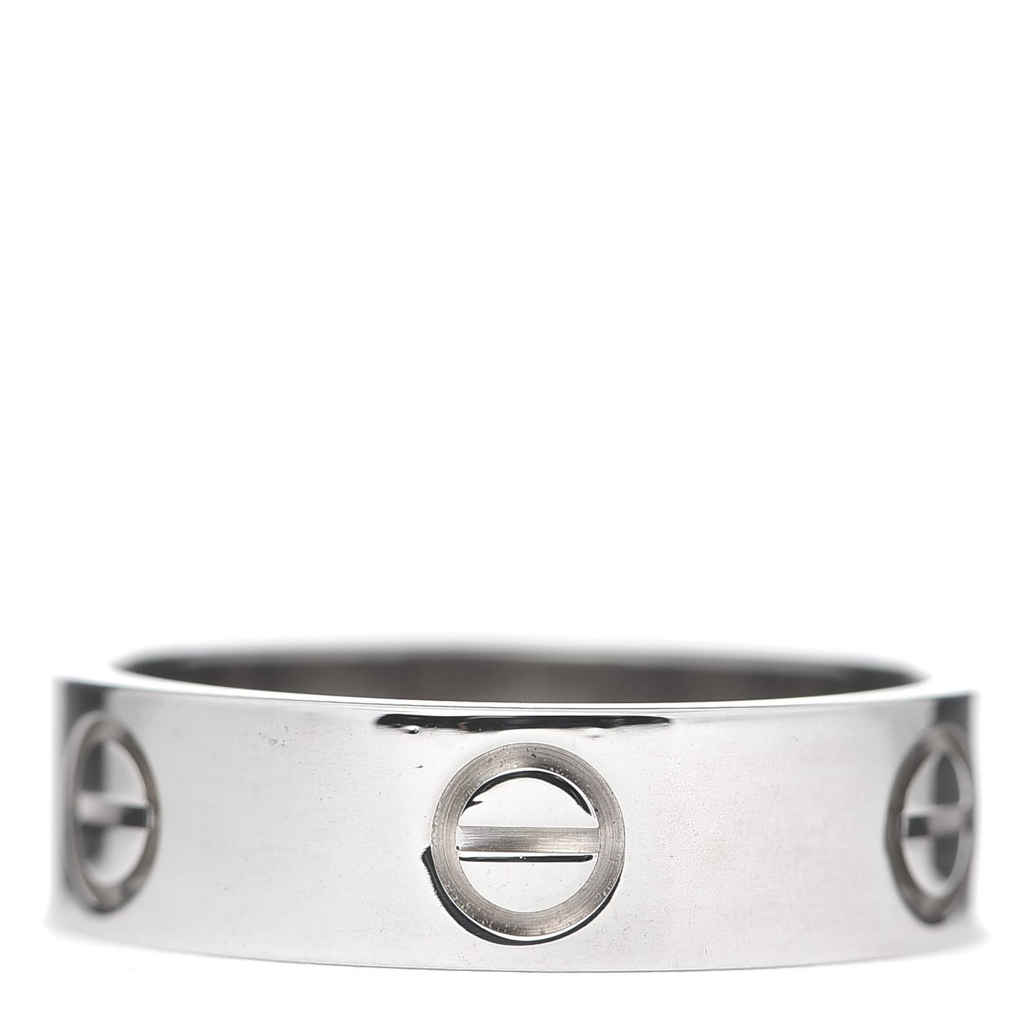 18K White Gold 5.5mm LOVE Ring 55 7.25