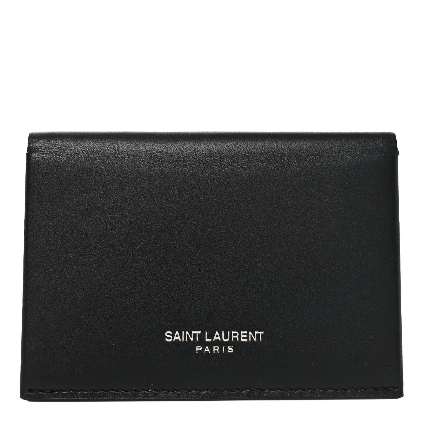 Calfskin Business Card Case Black