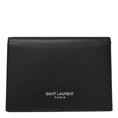Saint Laurent Calfskin Business Card Case Black 1 of 8
