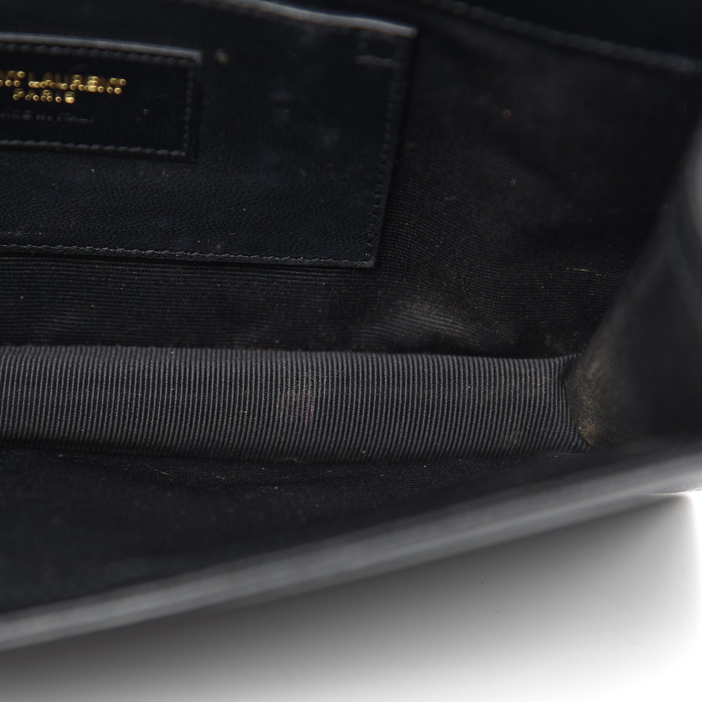 Grain De Poudre Classic Monogram Kate Clutch Black
