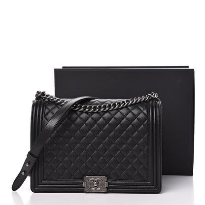 Chanel Caviar Quilted Large Boy Flap Black 12 of 12