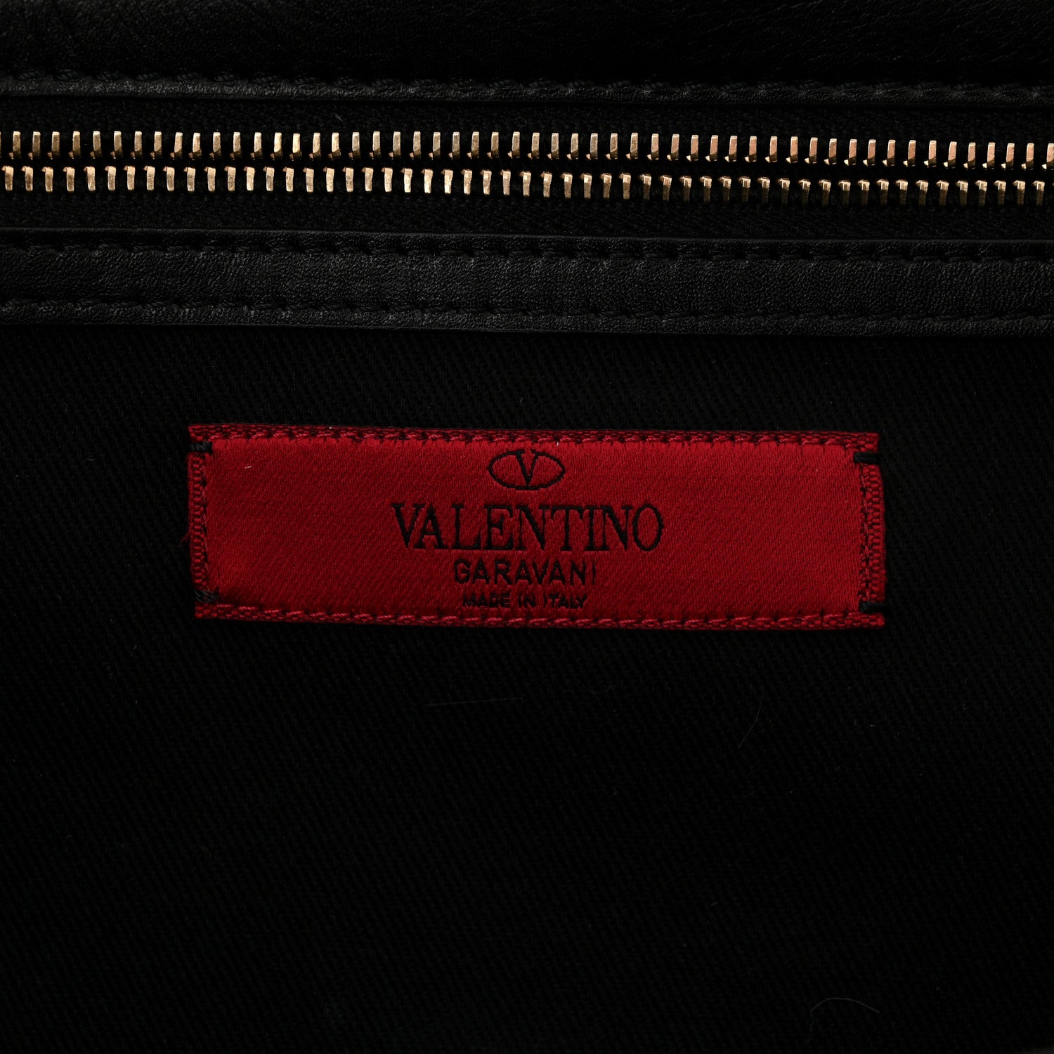 Valentino Garavani Vitello Large Glam Lock Rockstud Flap Black 5 of 9