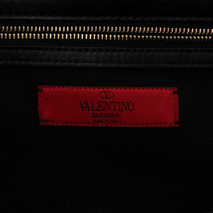 Valentino Garavani Vitello Large Glam Lock Rockstud Flap Black 5 of 9