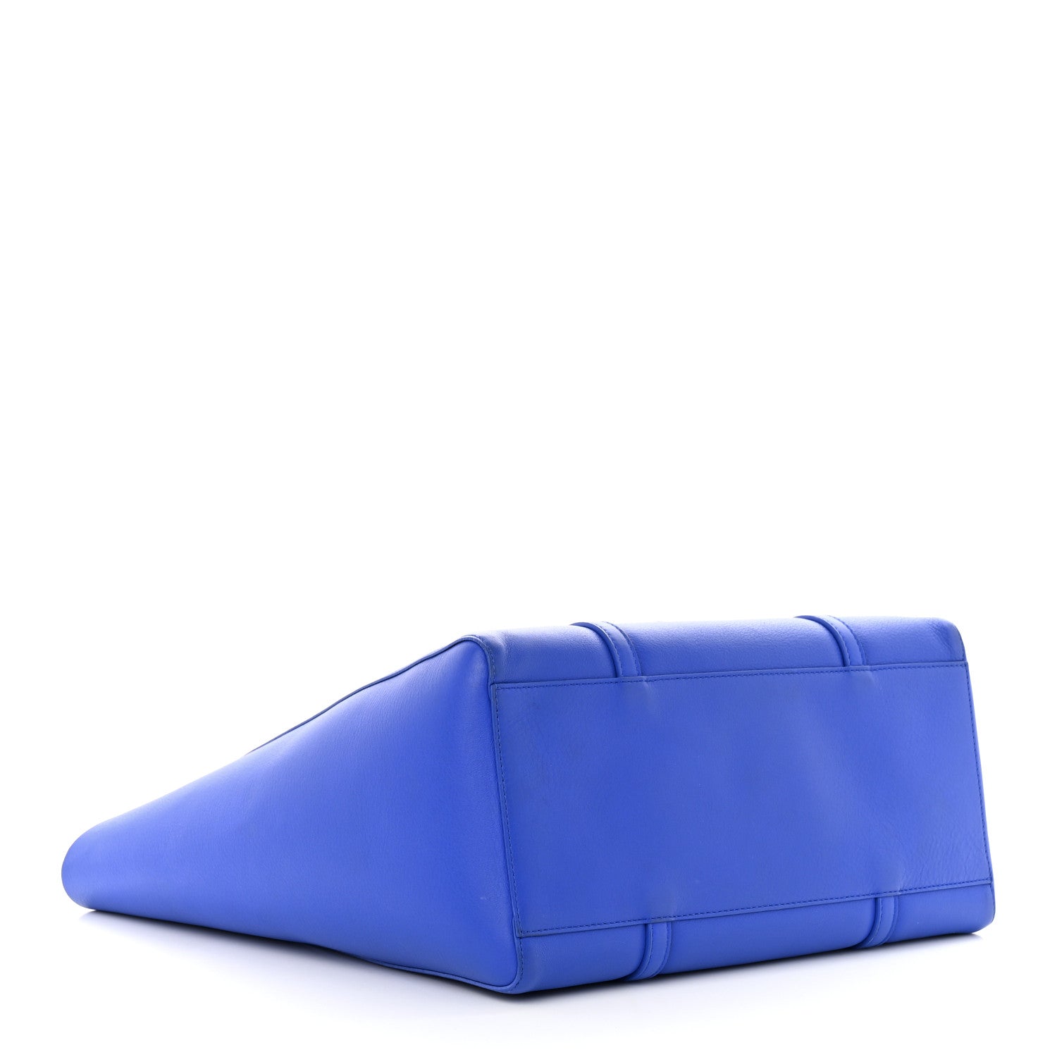 Balenciaga Smooth Calfskin Logo Double Sided Small Everyday Tote Bleu Prim Black 4 of 11
