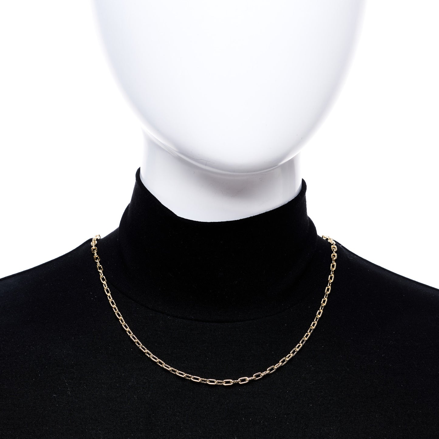 18K Yellow Gold 3mm Madison Chain Necklace