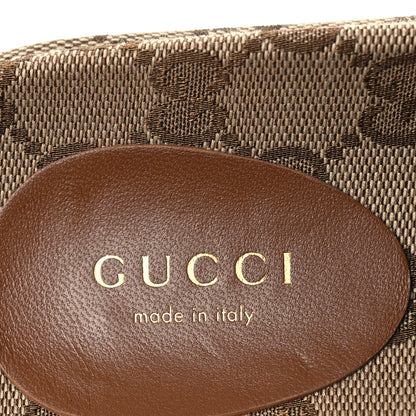 Gucci Original GG Canvas Monogram Womens GG Platform Sandals 37.5 Beige Ebony Sundial 9 of 11
