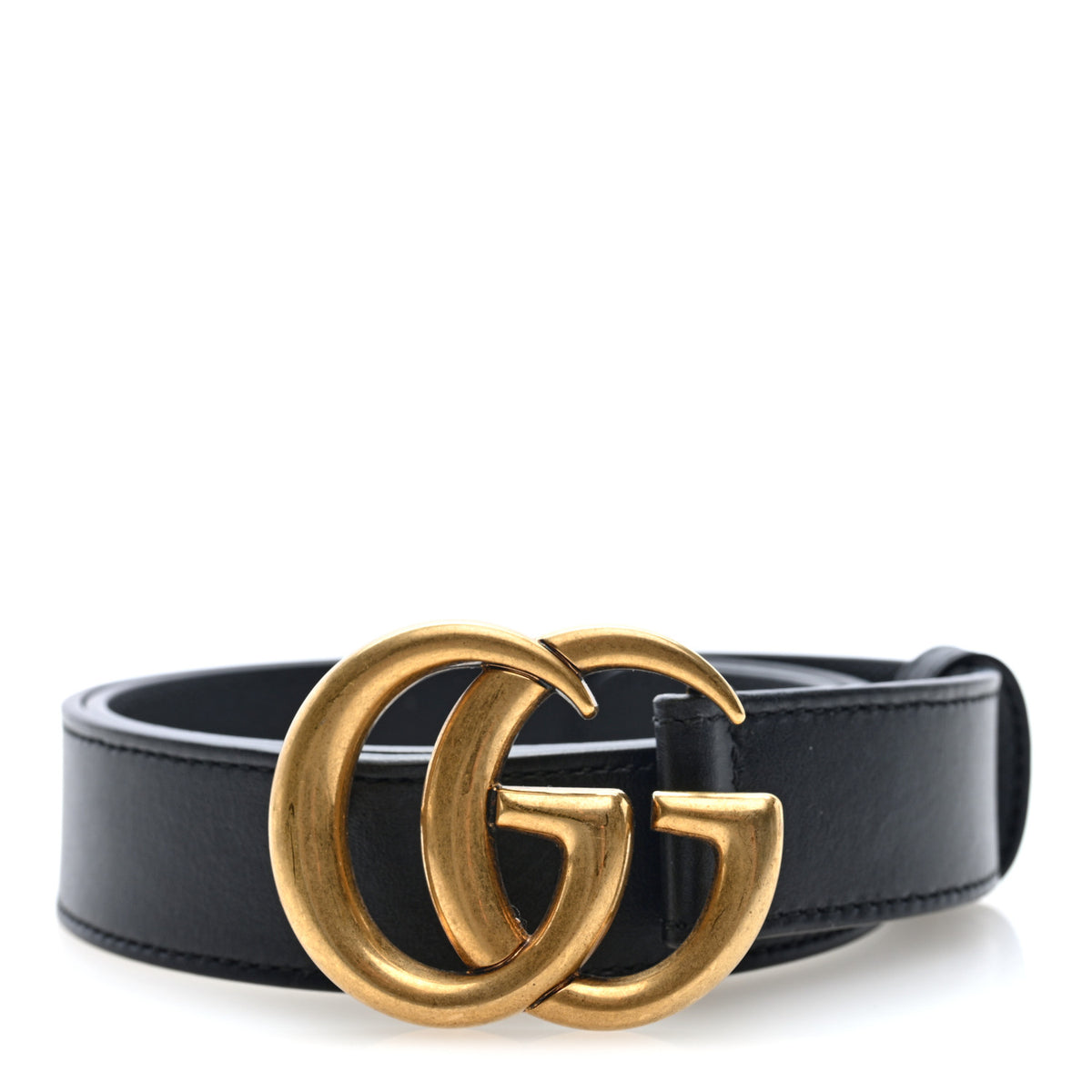 Gucci Calfskin Double G 30mm Belt 75 30 Black 1 of 4