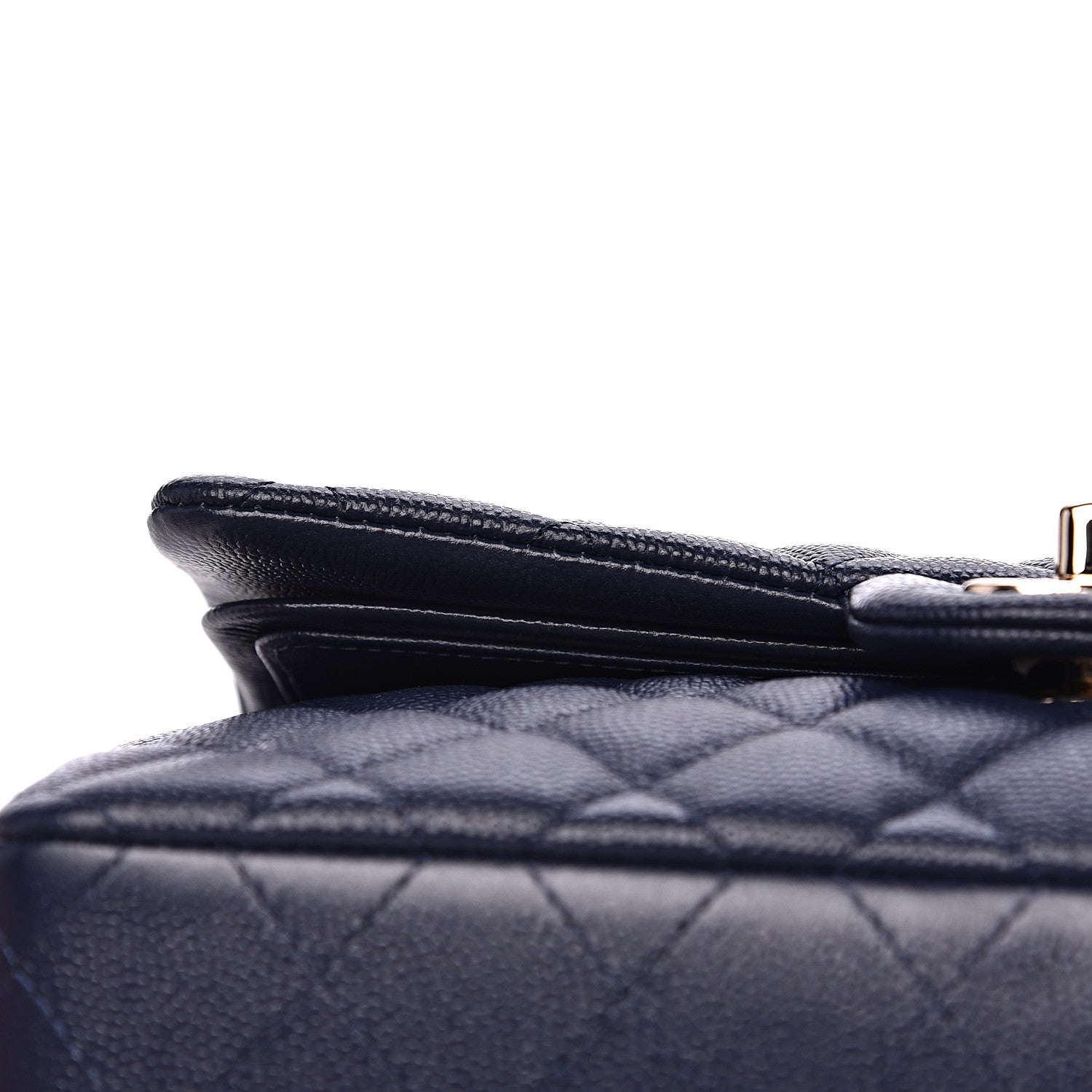 Chanel Caviar Quilted Small Double Flap Navy 10 of 13