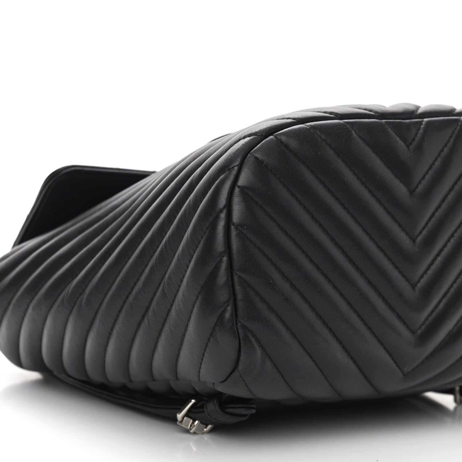 Chanel Calfskin Chevron Quilted Small Urban Spirit Backpack Black 9 of 10