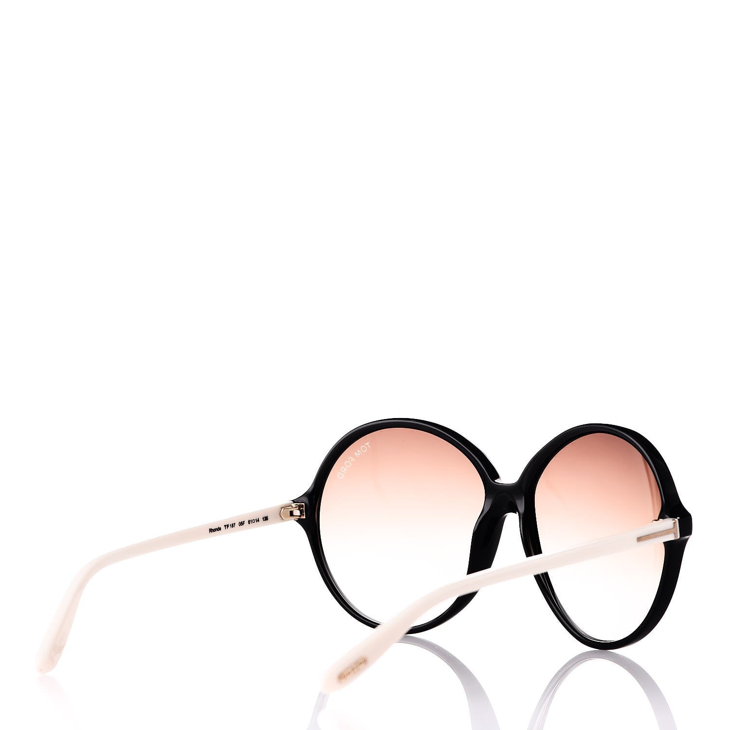 Tom Ford Rhonda Sunglasses TF187 Black White 4 of 8