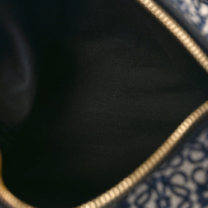 Loewe Jacquard Anagram Calfskin Small Cubi Bag Navy 5 of 8