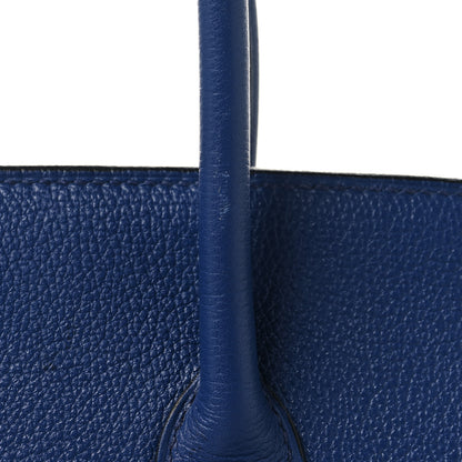 Hermes Taurillon Novillo Sea Surf and Fun Birkin 35 Bleu Saphir 13 of 13
