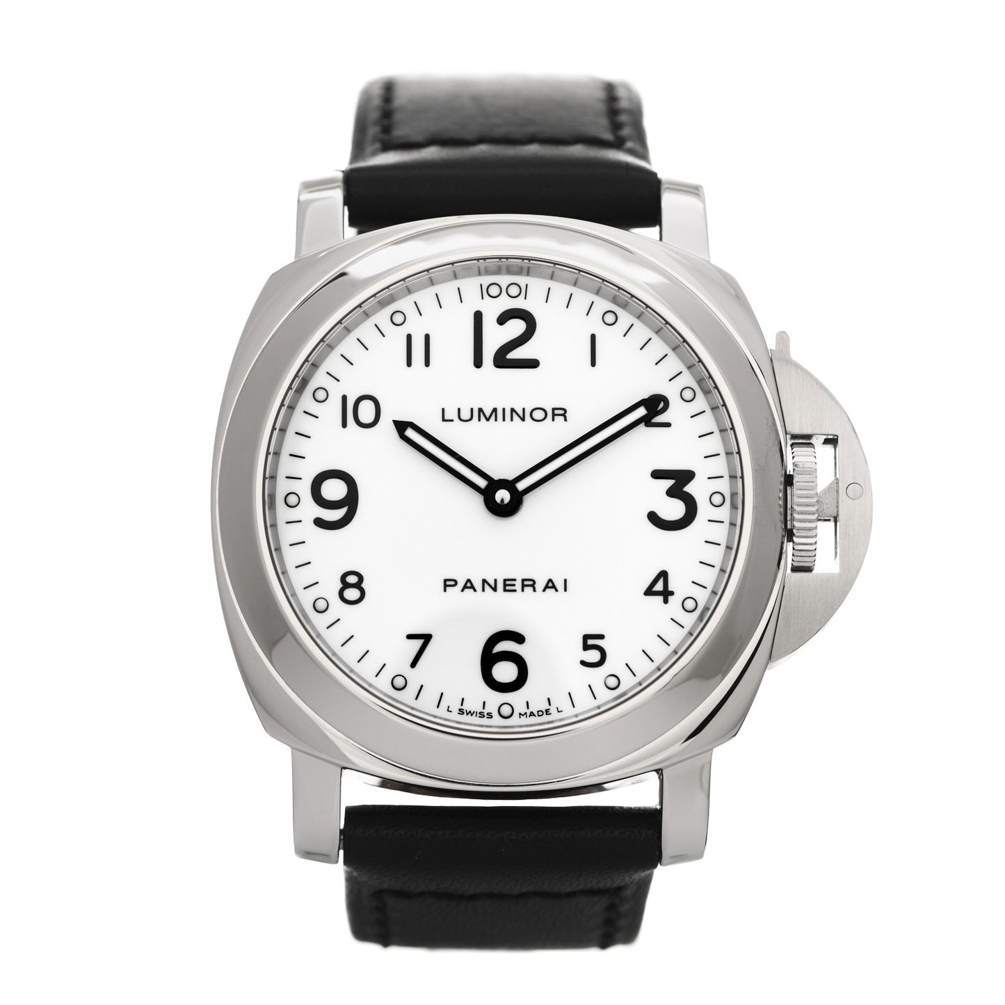 Stainless Steel Calfskin 44mm Luminor Marina Manual Winding Watch PAM00114