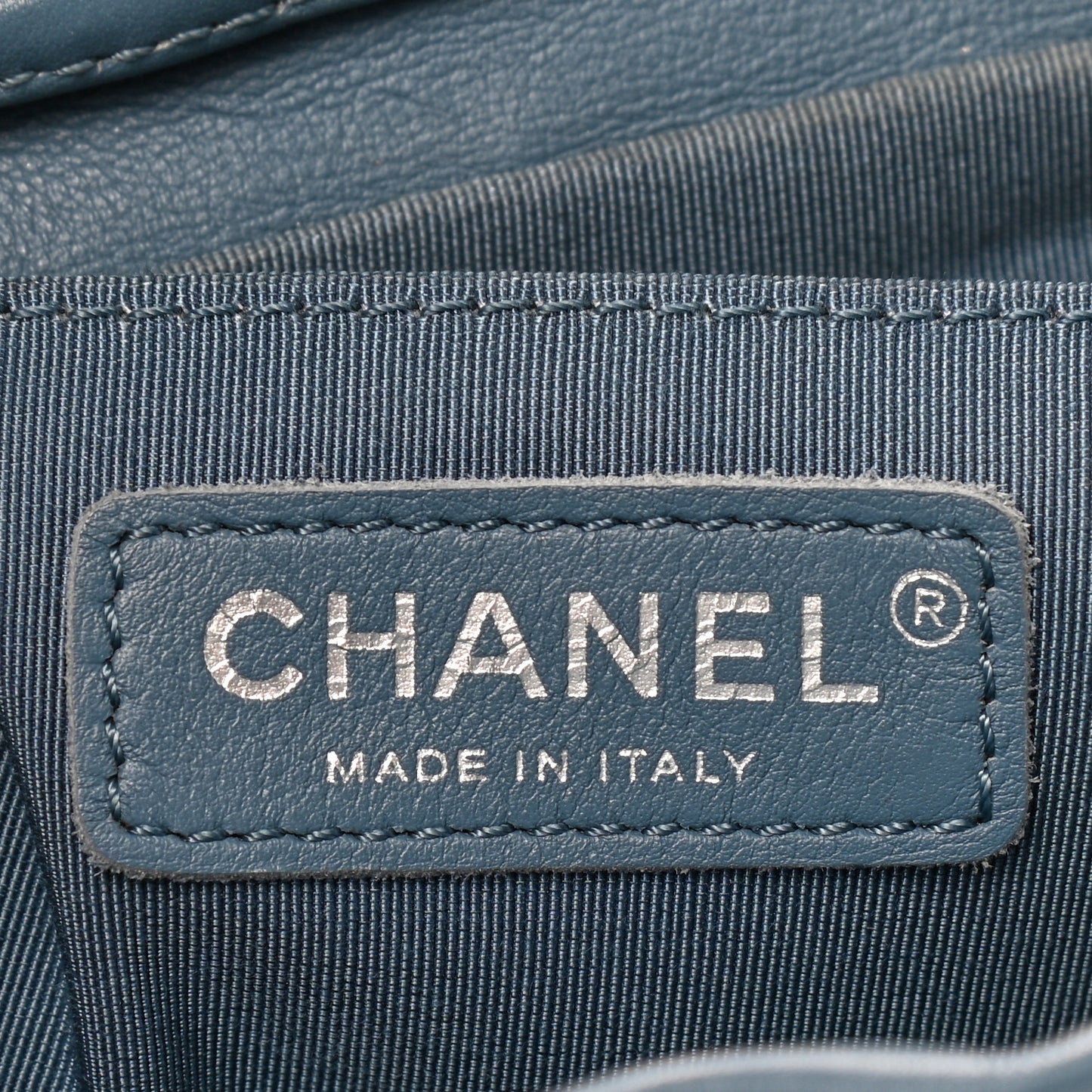 Calfskin Chevron Quilted Small Urban Spirit Backpack Light Blue