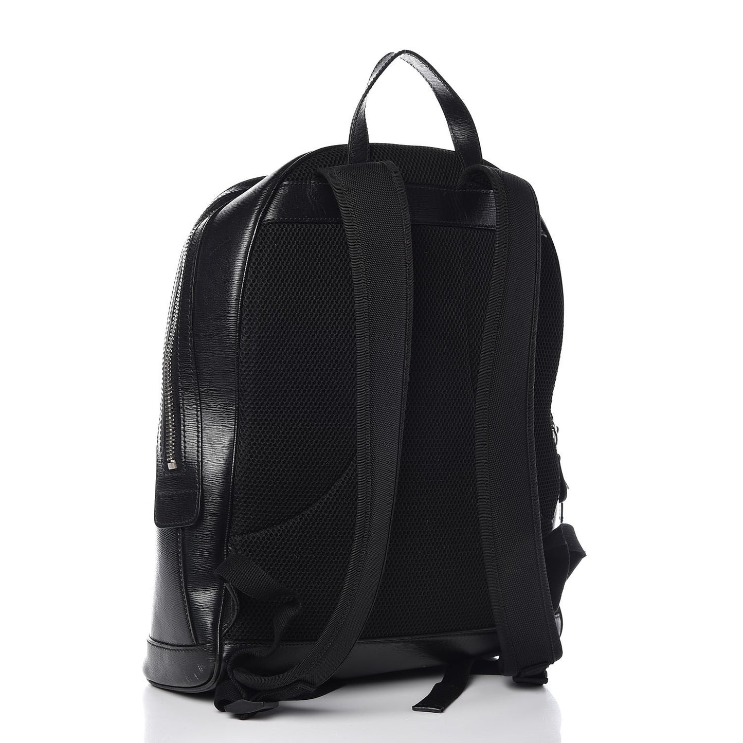 Calfskin Kingsnake Dome Backpack Black