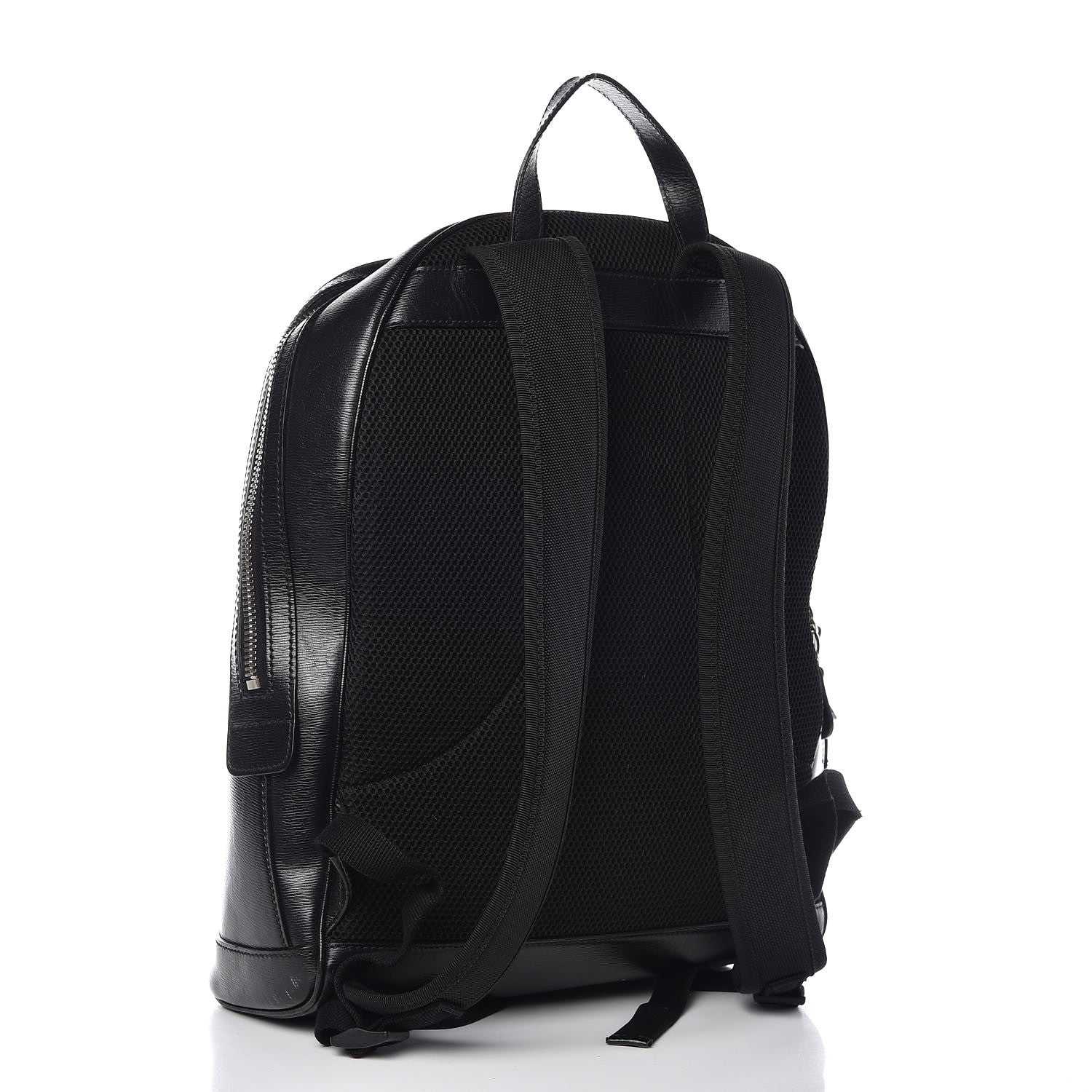 Gucci Calfskin Kingsnake Dome Backpack Black 3 of 17
