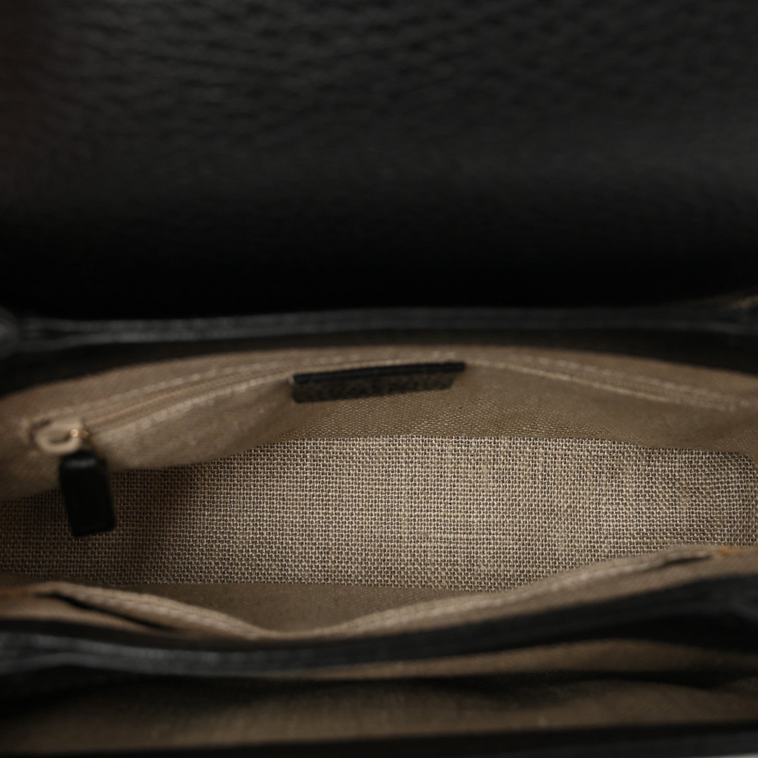 Gucci Dollar Calfskin Interlocking G Crossbody Bag Black 6 of 10