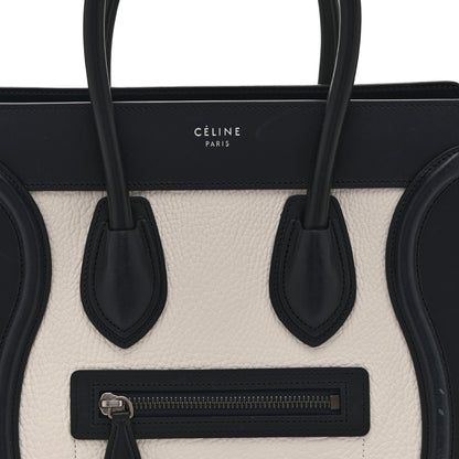 Celine Baby Grained Calfskin Nubuck Micro Tri-Color Luggage White 8 of 10
