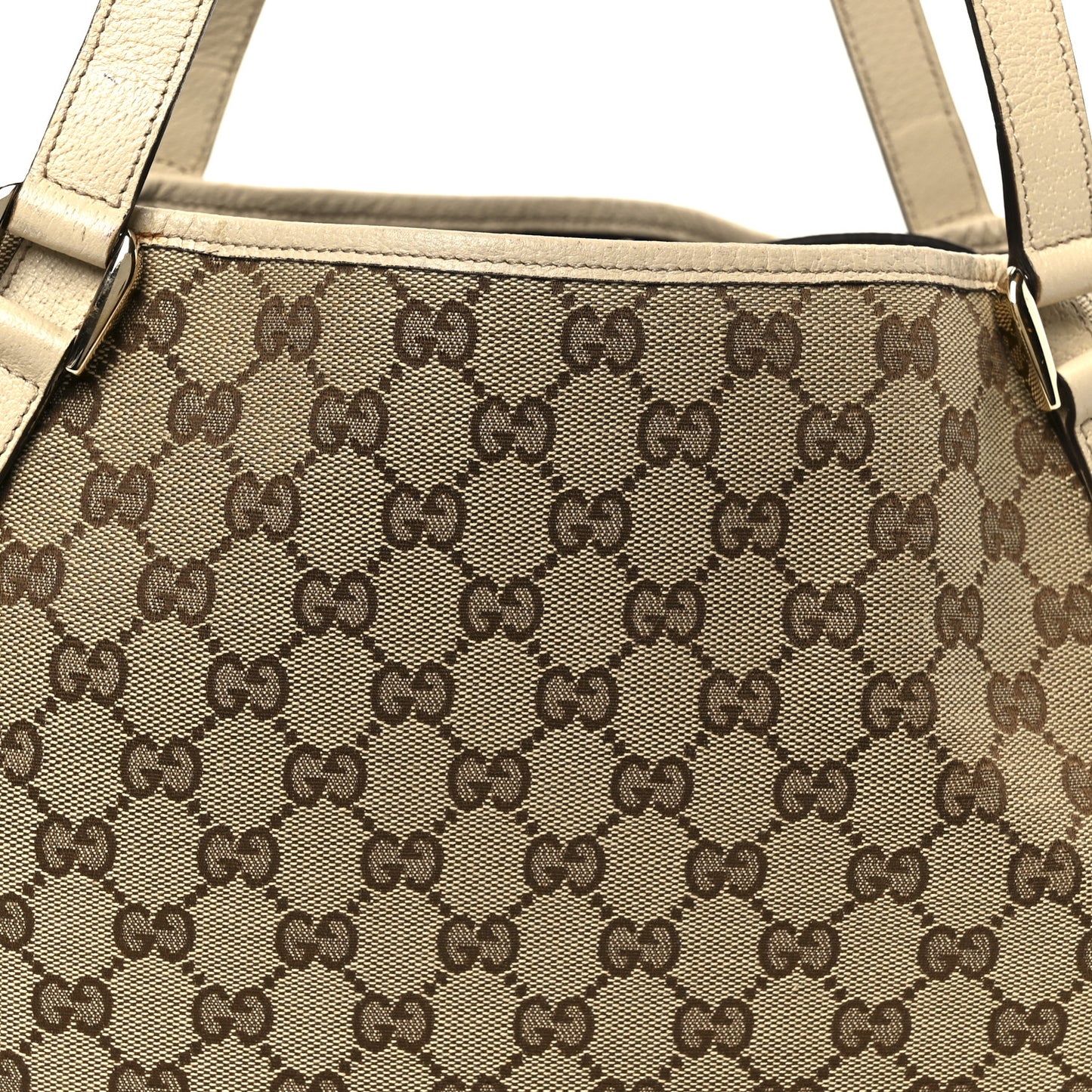 Monogram Medium Abbey Shoulder Bag Off White