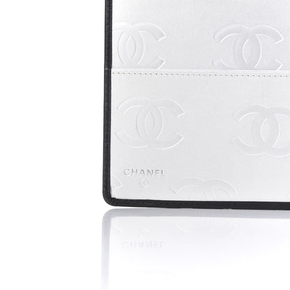 Chanel Calfskin Quilted Large Cambon Agenda Planner Black Silver 6 of 9
