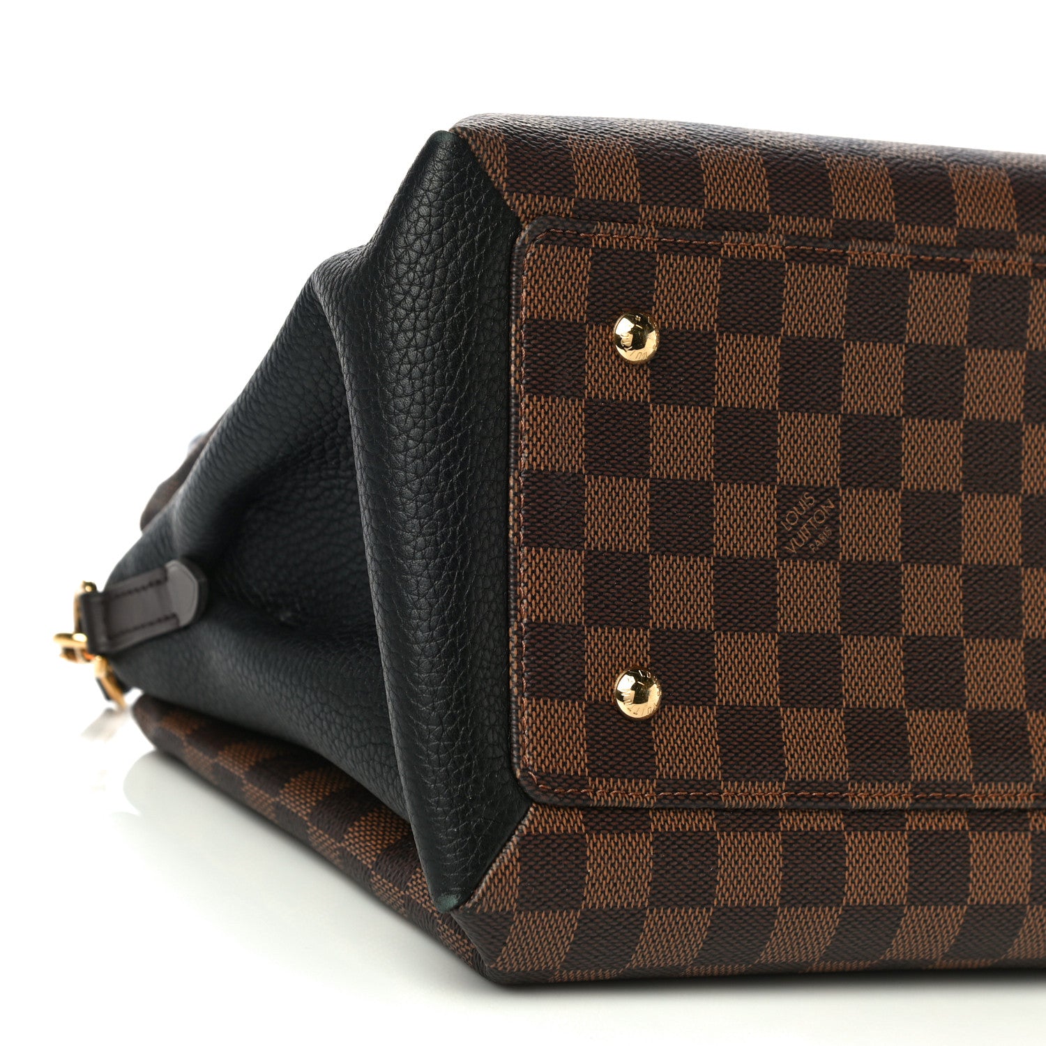 Louis Vuitton Cuir Taurillon Damier Ebene Normandy Black 8 of 9